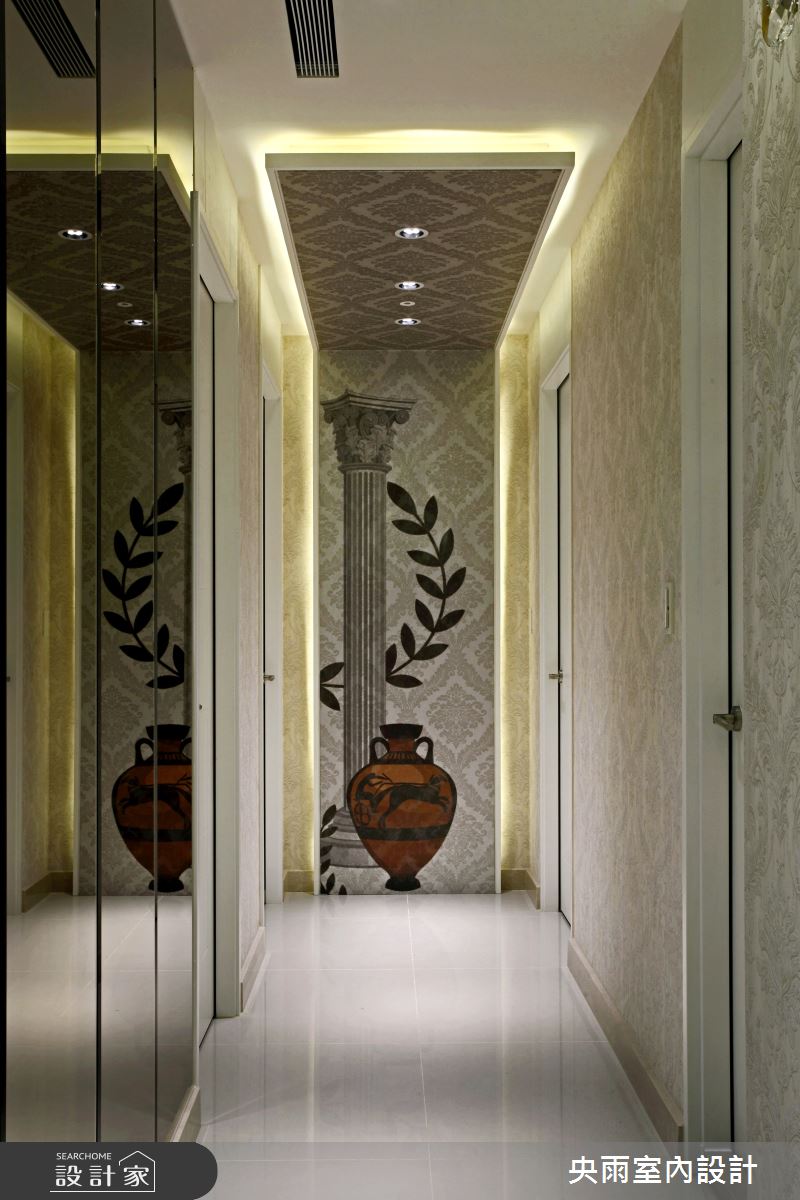 70坪＿新潮歐式風格走廊案例圖片＿央雨室內設計＿央雨_新竹雲鼎_新潮歐式風格之9