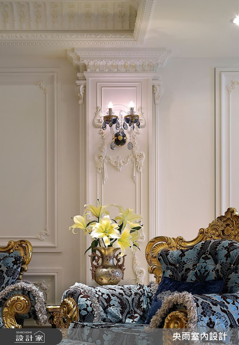 80坪毛胚屋＿奢華風客廳案例圖片＿央雨室內設計＿央雨_台中_總裁行館_奢華風格之8
