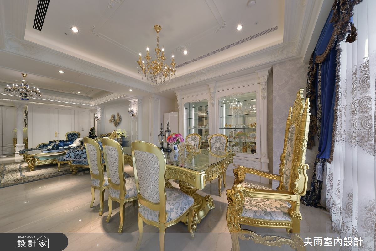 80坪毛胚屋＿奢華風餐廳案例圖片＿央雨室內設計＿央雨_台中_總裁行館_奢華風格之9