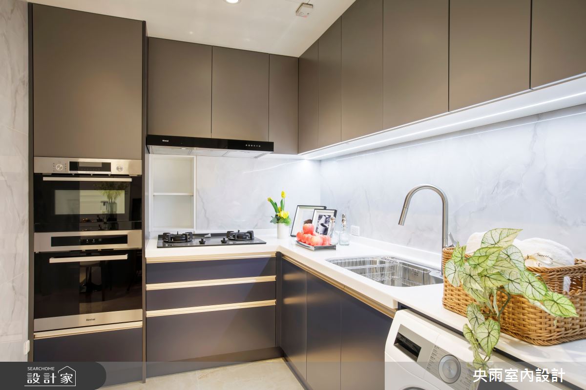 毛胚屋＿美式風廚房案例圖片＿央雨室內設計＿央雨_25之4