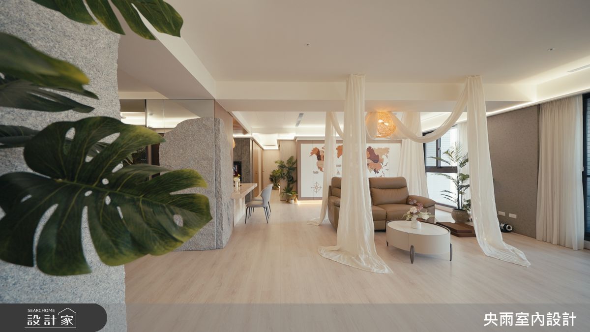 50坪中古屋(5~15年)＿度假風客廳案例圖片＿央雨室內設計＿央雨_28之2