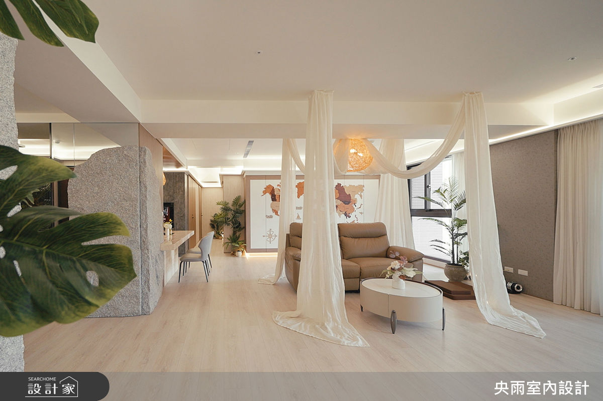 50坪中古屋(5~15年)＿度假風客廳案例圖片＿央雨室內設計＿央雨_28之5