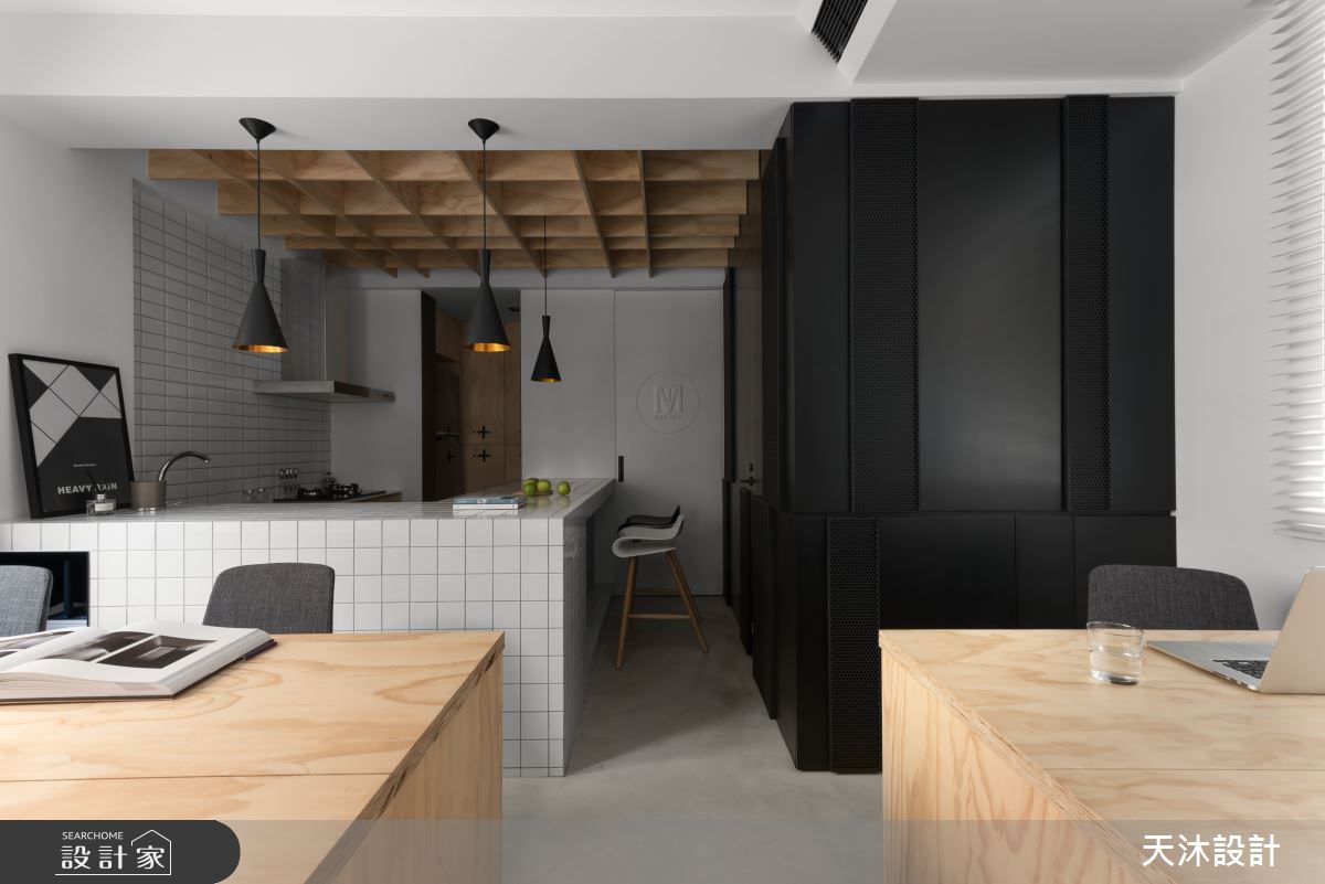 55坪老屋(50年以上)＿簡約風吧檯案例圖片＿天沐設計 T.M Design Studio＿天沐_01之4