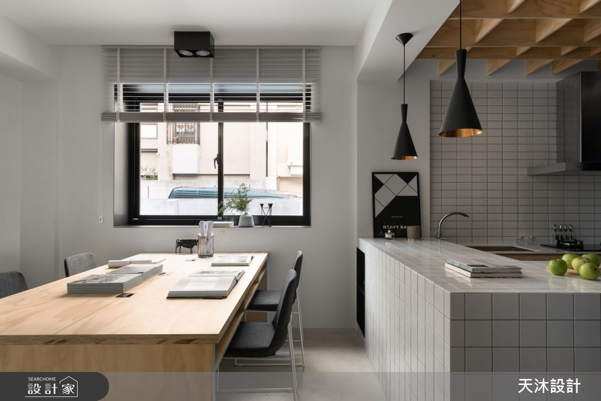55坪老屋(50年以上)＿簡約風吧檯案例圖片＿天沐設計 T.M Design Studio＿天沐_01之5