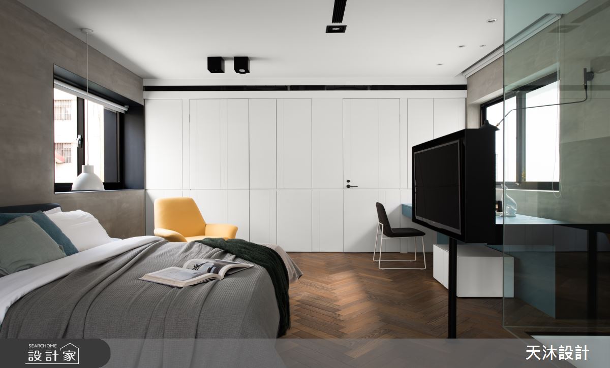 55坪老屋(50年以上)＿簡約風臥室案例圖片＿天沐設計 T.M Design Studio＿天沐_01之8