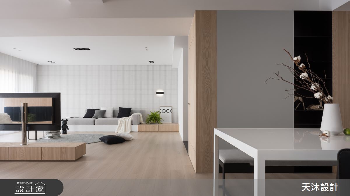 60坪新成屋(5年以下)＿日式無印風客廳案例圖片＿天沐設計 T.M Design Studio＿天沐_03之4