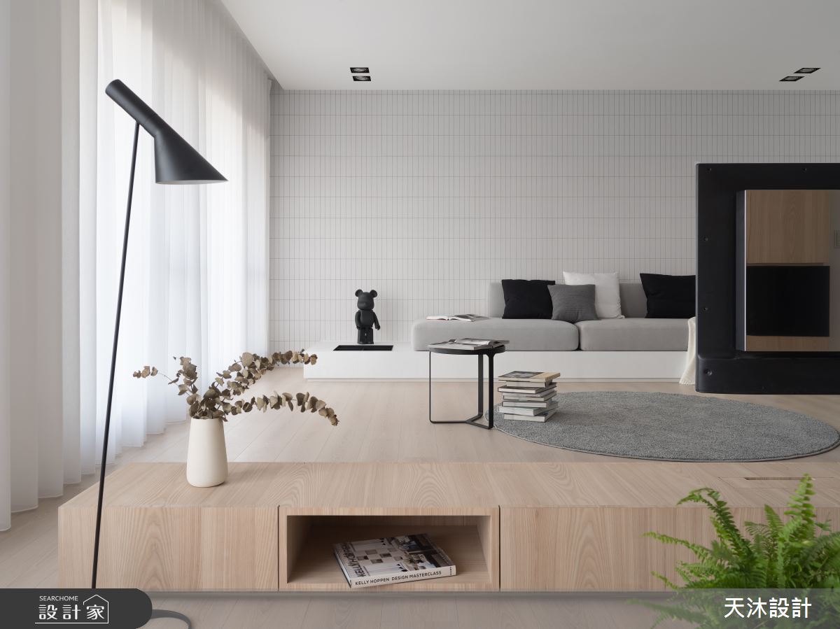 60坪新成屋(5年以下)＿日式無印風客廳案例圖片＿天沐設計 T.M Design Studio＿天沐_03之6