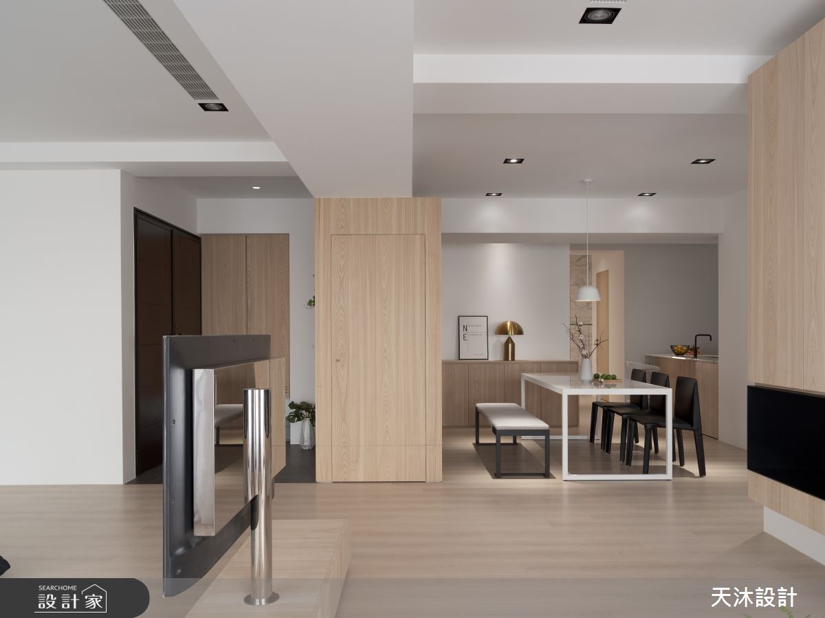 60坪新成屋(5年以下)＿日式無印風客廳案例圖片＿天沐設計 T.M Design Studio＿天沐_03之14
