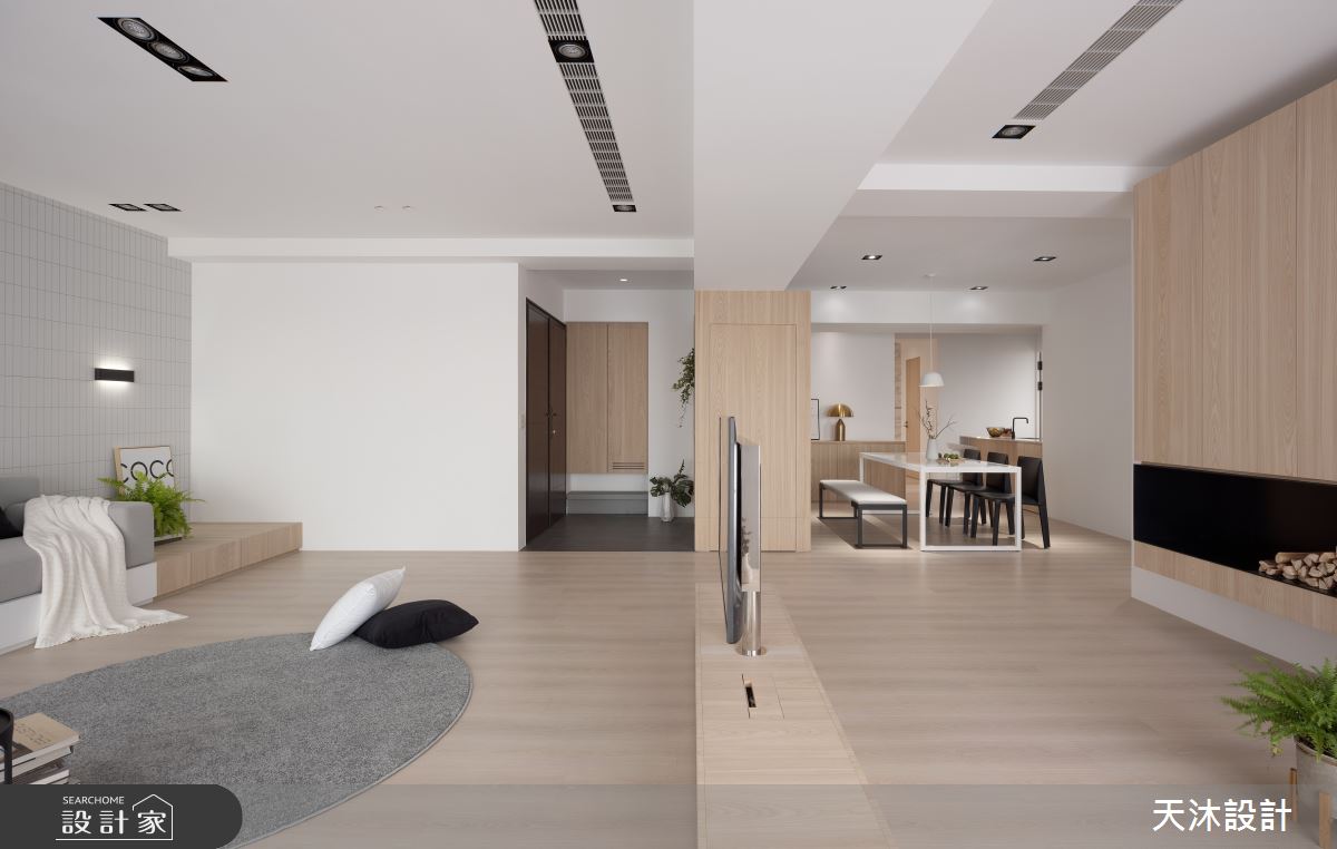 60坪新成屋(5年以下)＿日式無印風客廳案例圖片＿天沐設計 T.M Design Studio＿天沐_03之13