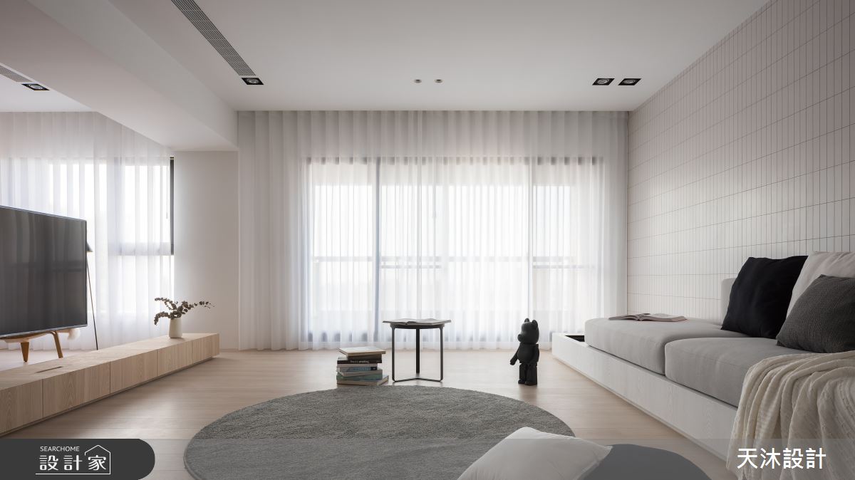 60坪新成屋(5年以下)＿日式無印風客廳案例圖片＿天沐設計 T.M Design Studio＿天沐_03之12