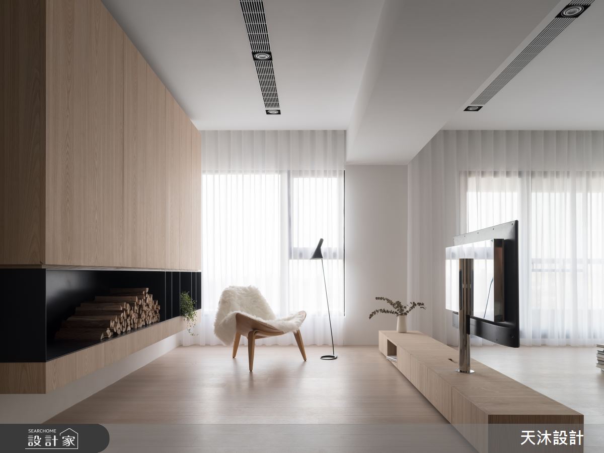 60坪新成屋(5年以下)＿日式無印風客廳案例圖片＿天沐設計 T.M Design Studio＿天沐_03之15