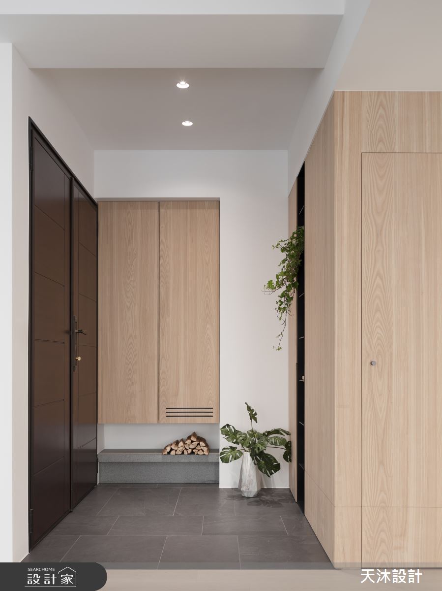 60坪新成屋(5年以下)＿日式無印風玄關案例圖片＿天沐設計 T.M Design Studio＿天沐_03之1