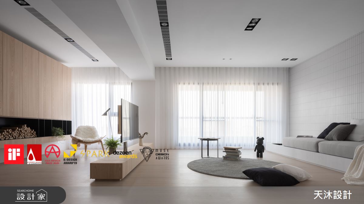 60坪新成屋(5年以下)＿日式無印風客廳案例圖片＿天沐設計 T.M Design Studio＿天沐_03之3