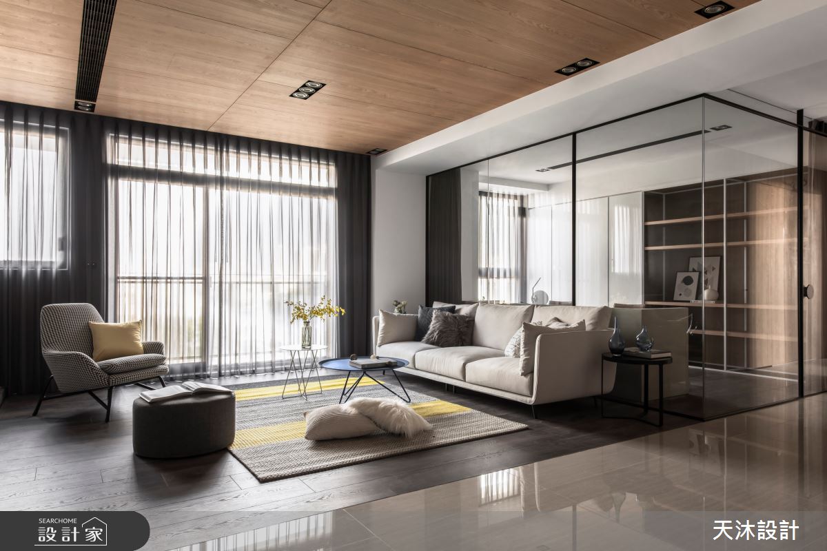 45坪新成屋(5年以下)＿簡約風客廳案例圖片＿天沐設計 T.M Design Studio＿天沐_05之4