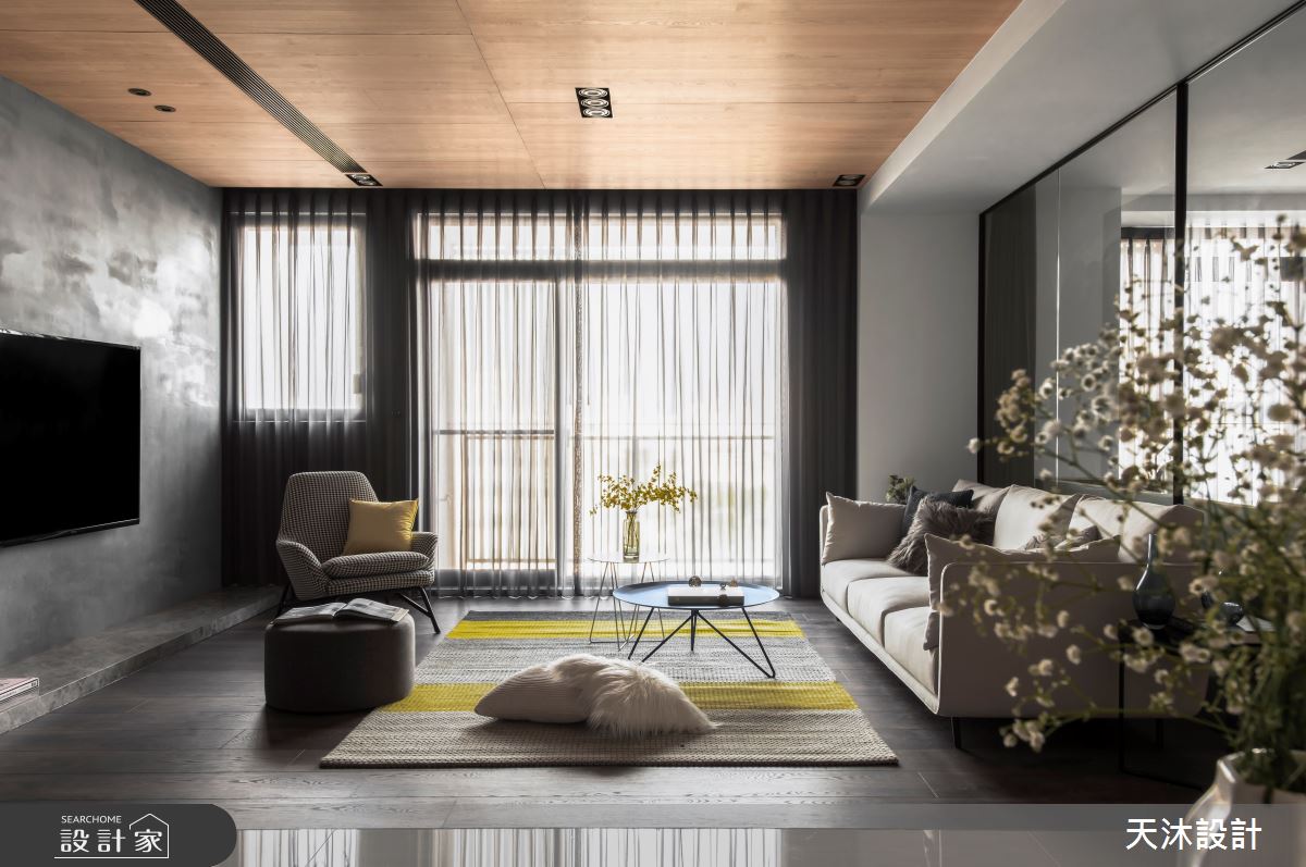 45坪新成屋(5年以下)＿簡約風客廳案例圖片＿天沐設計 T.M Design Studio＿天沐_05之5
