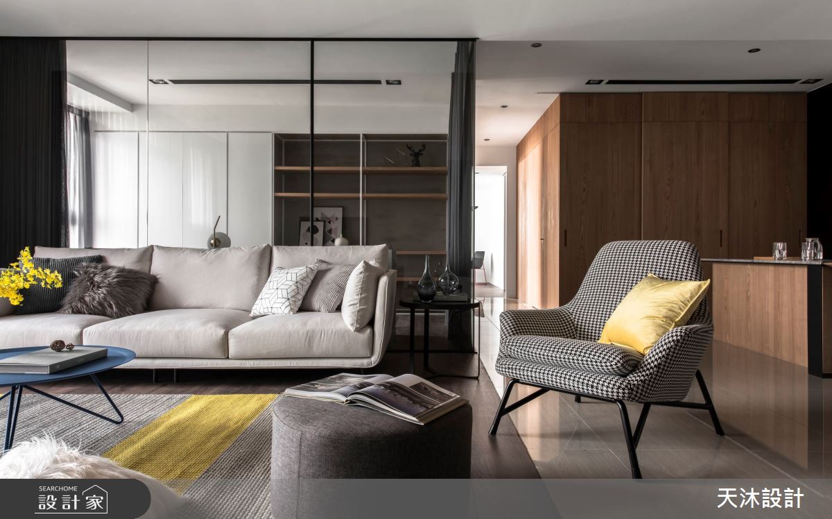 45坪新成屋(5年以下)＿簡約風客廳案例圖片＿天沐設計 T.M Design Studio＿天沐_05之9