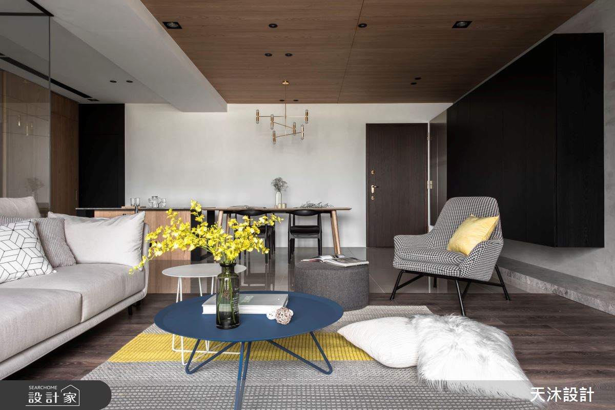 45坪新成屋(5年以下)＿簡約風客廳案例圖片＿天沐設計 T.M Design Studio＿天沐_05之10