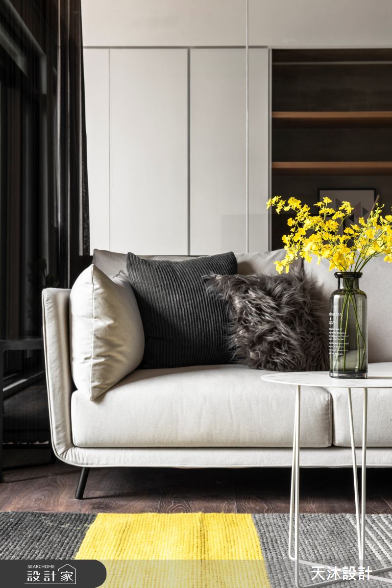45坪新成屋(5年以下)＿簡約風客廳案例圖片＿天沐設計 T.M Design Studio＿天沐_05之13
