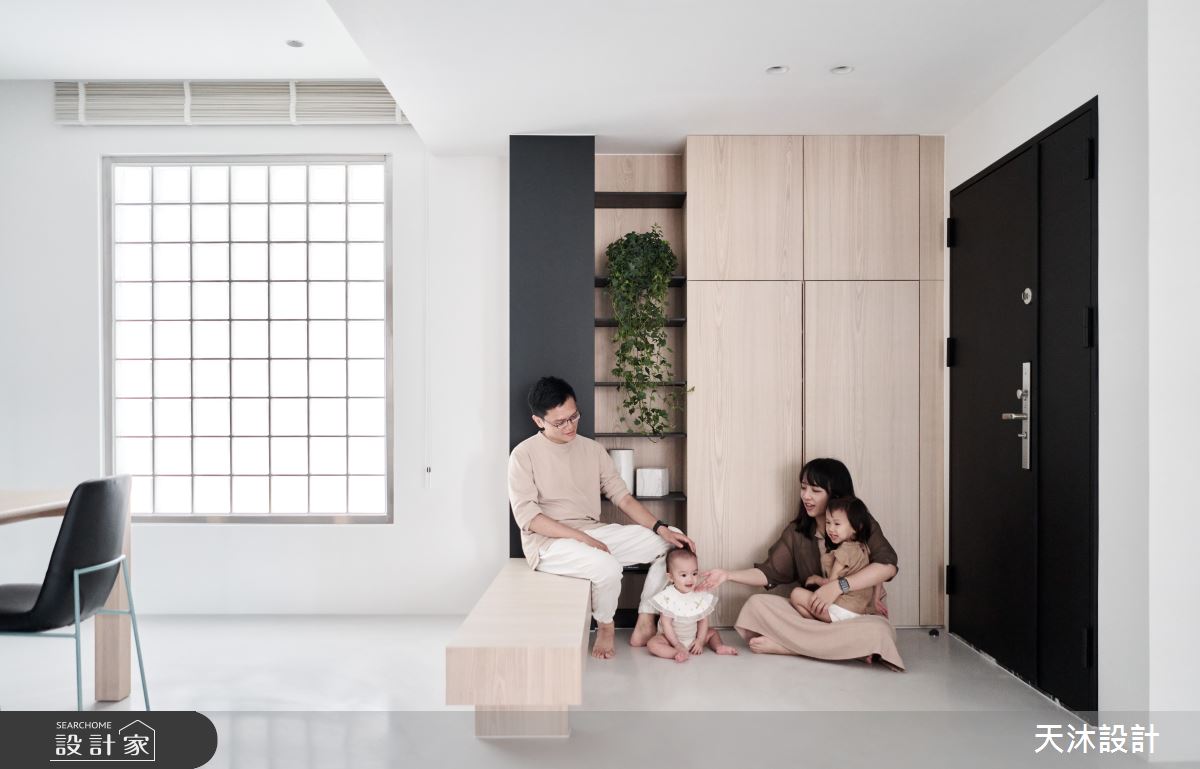 35坪老屋(31~40年)＿簡約風玄關案例圖片＿天沐設計 T.M Design Studio＿天沐_06之1