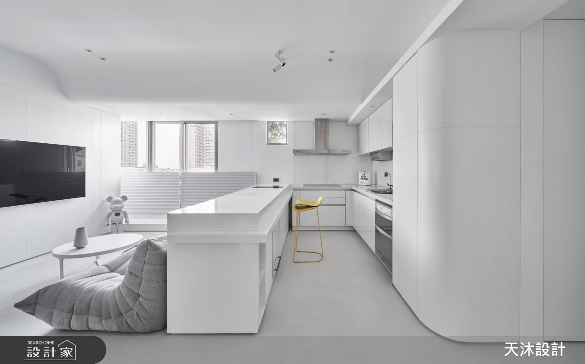 42坪新成屋(5年以下)＿簡約風客廳案例圖片＿天沐設計 T.M Design Studio＿天沐_11之4