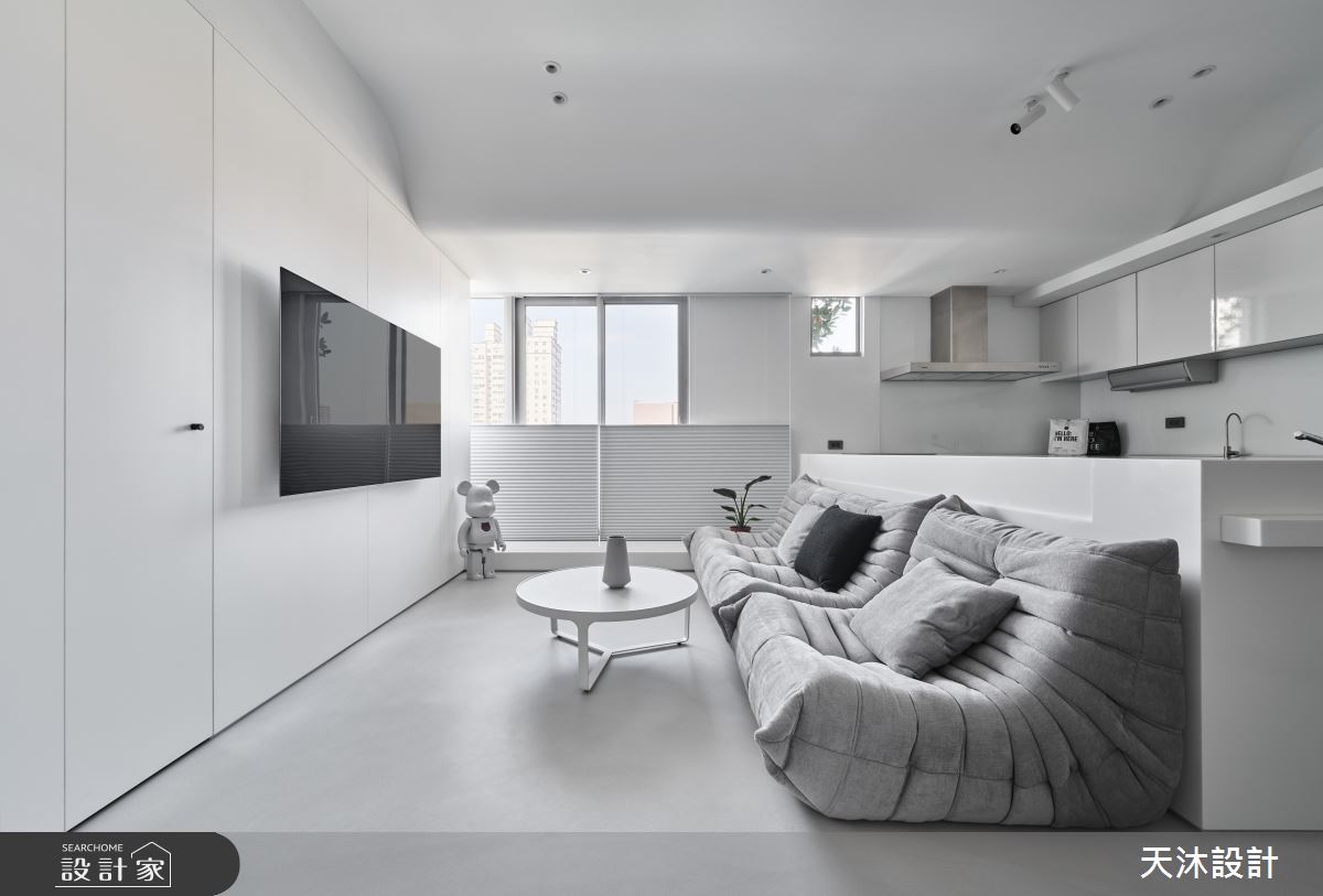 42坪新成屋(5年以下)＿簡約風客廳案例圖片＿天沐設計 T.M Design Studio＿天沐_11之5