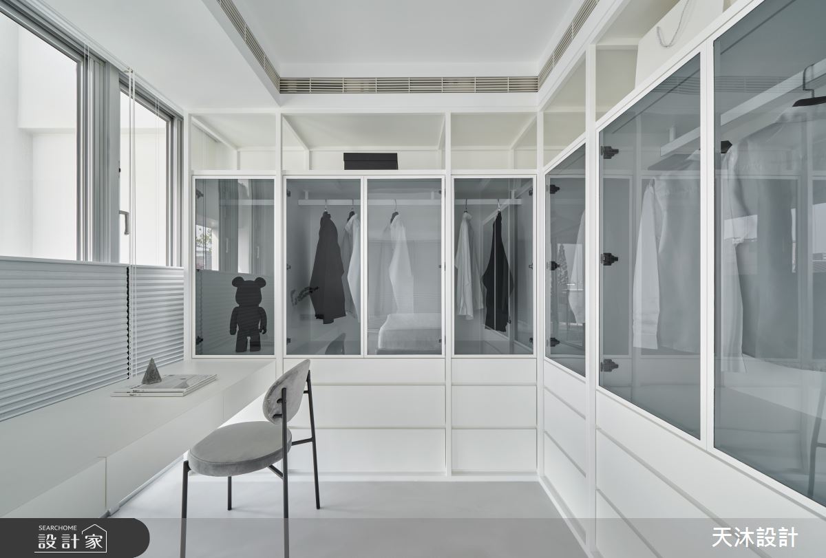 42坪新成屋(5年以下)＿簡約風更衣間案例圖片＿天沐設計 T.M Design Studio＿天沐_11之18