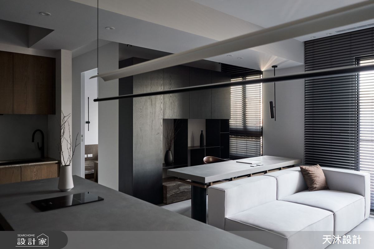 28坪新成屋(5年以下)＿現代簡約風客廳工作區案例圖片＿天沐設計 T.M Design Studio＿天沐_15之5