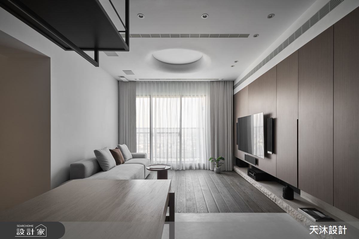 27坪新成屋(5年以下)＿現代簡約風客廳案例圖片＿天沐設計 T.M Design Studio＿天沐_16之1