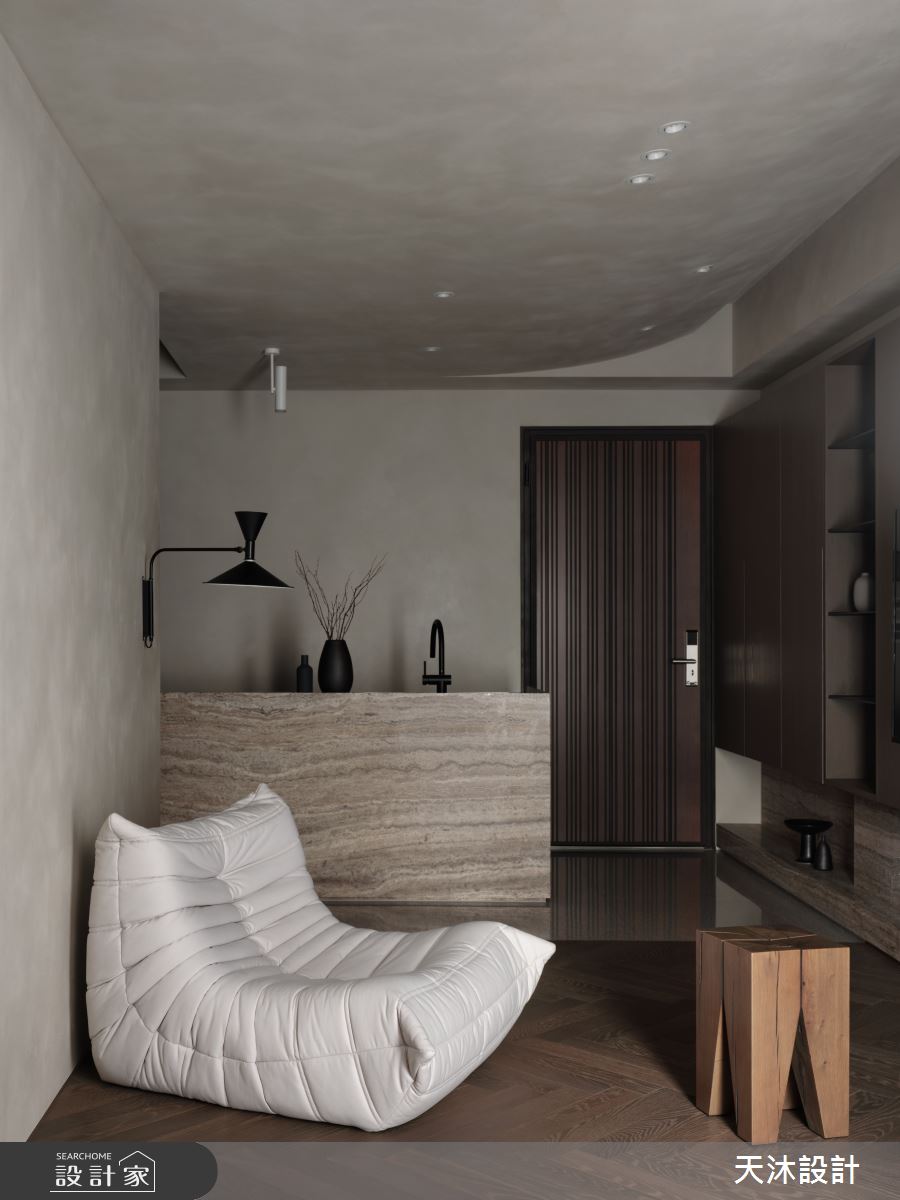毛胚屋＿侘寂風玄關客廳餐廳中島案例圖片＿天沐設計 T.M Design Studio＿天沐_17之93