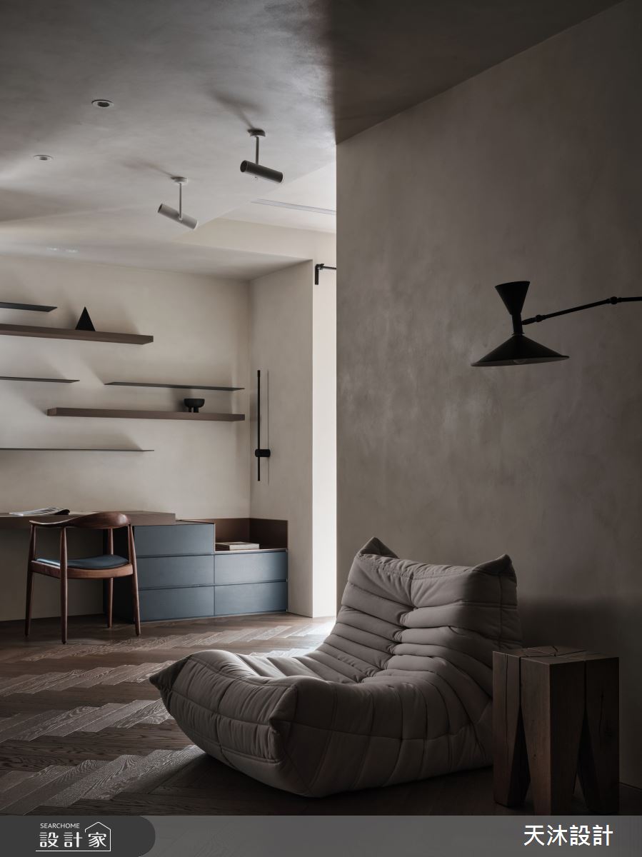 毛胚屋＿侘寂風客廳書房案例圖片＿天沐設計 T.M Design Studio＿天沐_17之8