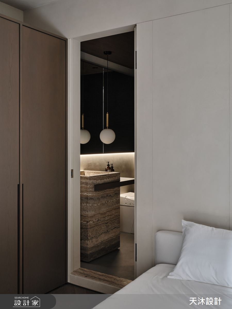 毛胚屋＿侘寂風臥室浴室案例圖片＿天沐設計 T.M Design Studio＿天沐_17之20