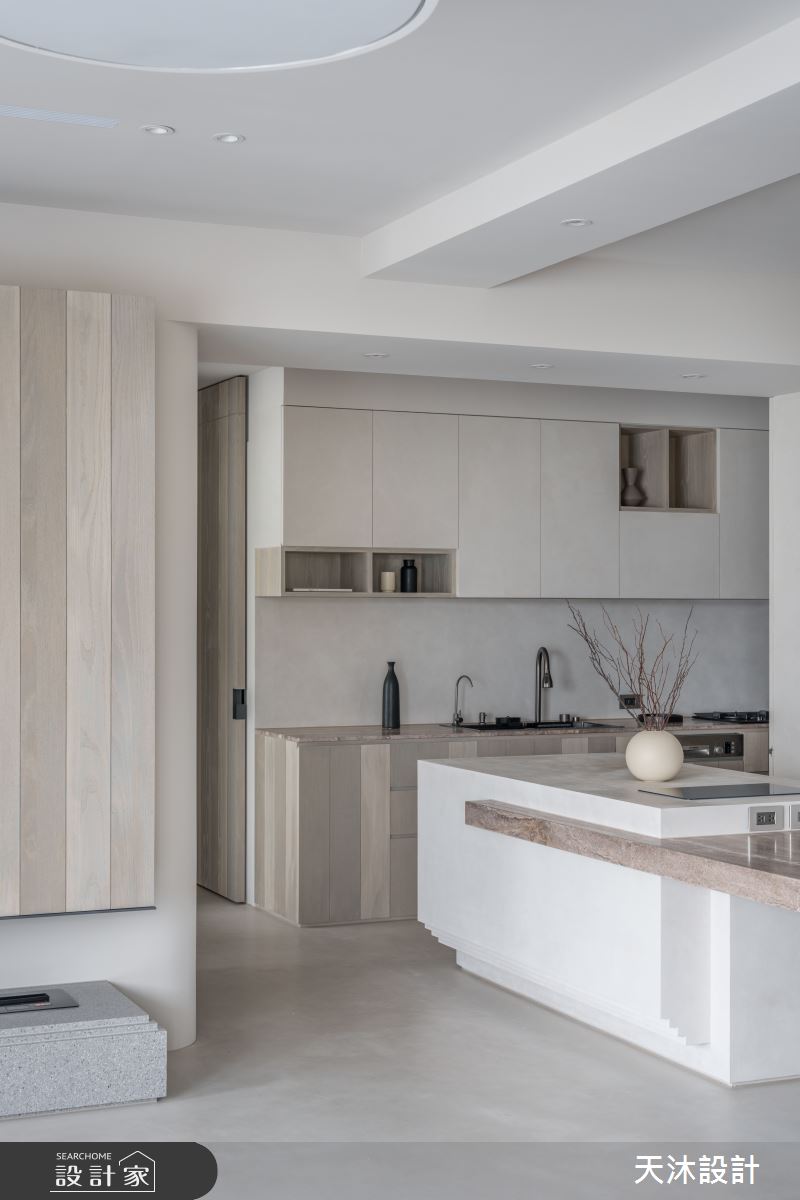 52坪中古屋(5~15年)＿侘寂風餐廳廚房中島案例圖片＿天沐設計 T.M Design Studio＿天沐_18之4