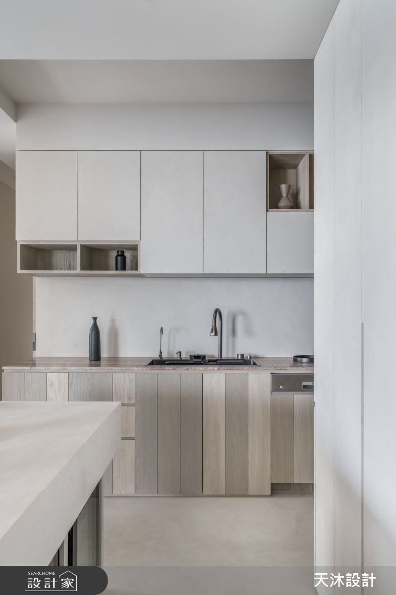 52坪中古屋(5~15年)＿侘寂風廚房中島案例圖片＿天沐設計 T.M Design Studio＿天沐_18之9