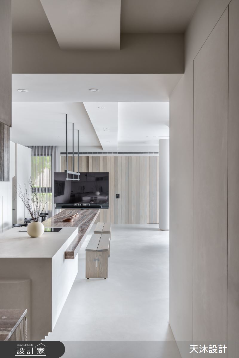 52坪中古屋(5~15年)＿侘寂風餐廳走廊中島案例圖片＿天沐設計 T.M Design Studio＿天沐_18之16