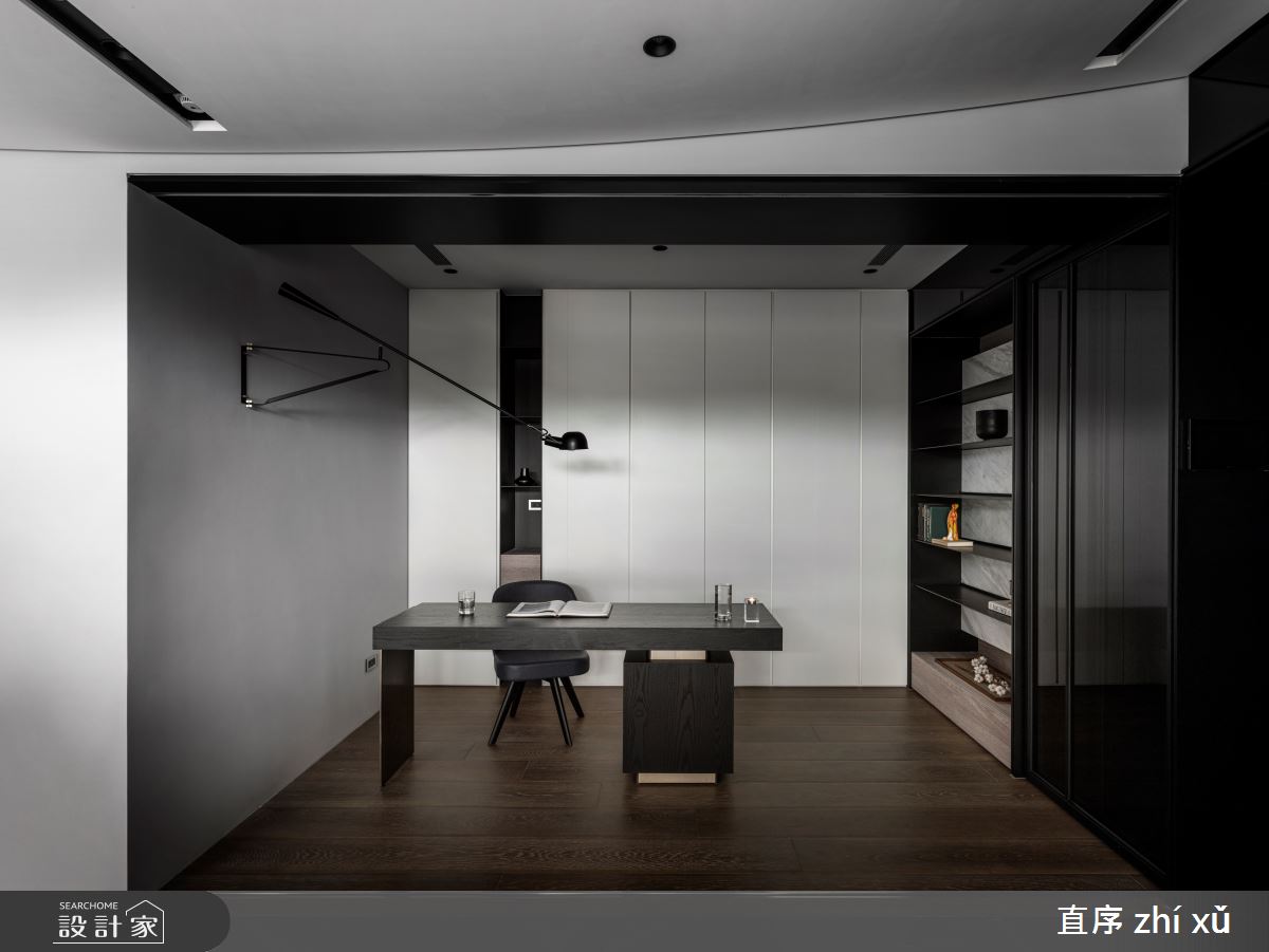 35坪新成屋(5年以下)＿現代風書房案例圖片＿直序室內設計＿直序_07木柵L宅之13