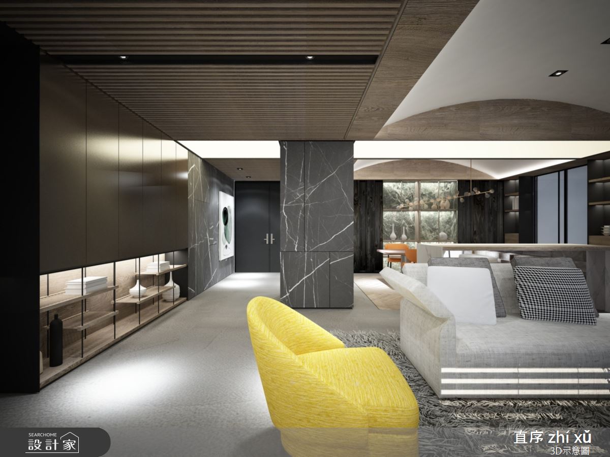 45坪毛胚屋＿現代風客廳案例圖片＿直序室內設計＿直序_09桃園之1