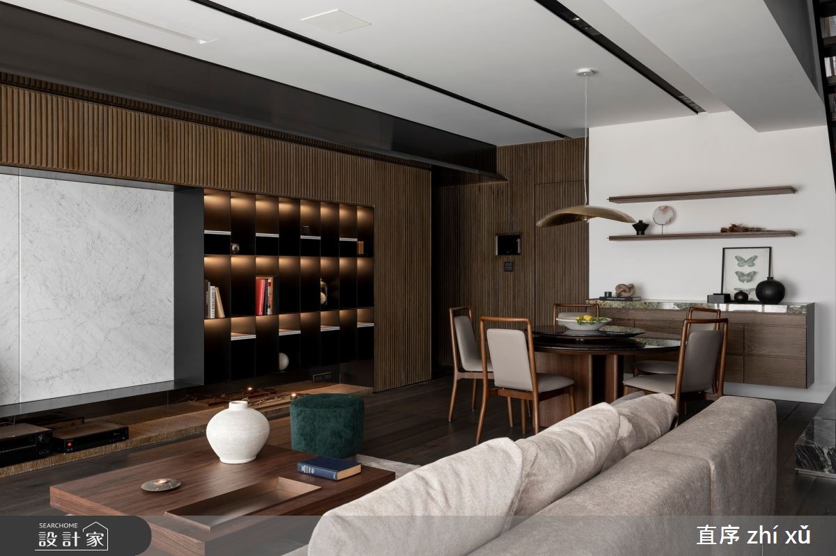 73坪新成屋(5年以下)＿現代風客廳餐廳案例圖片＿直序室內設計＿直序_11層遞之間之5