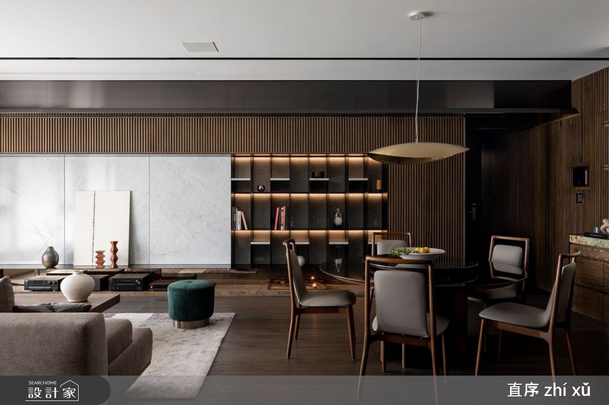 73坪新成屋(5年以下)＿現代風客廳餐廳案例圖片＿直序室內設計＿直序_11層遞之間之4