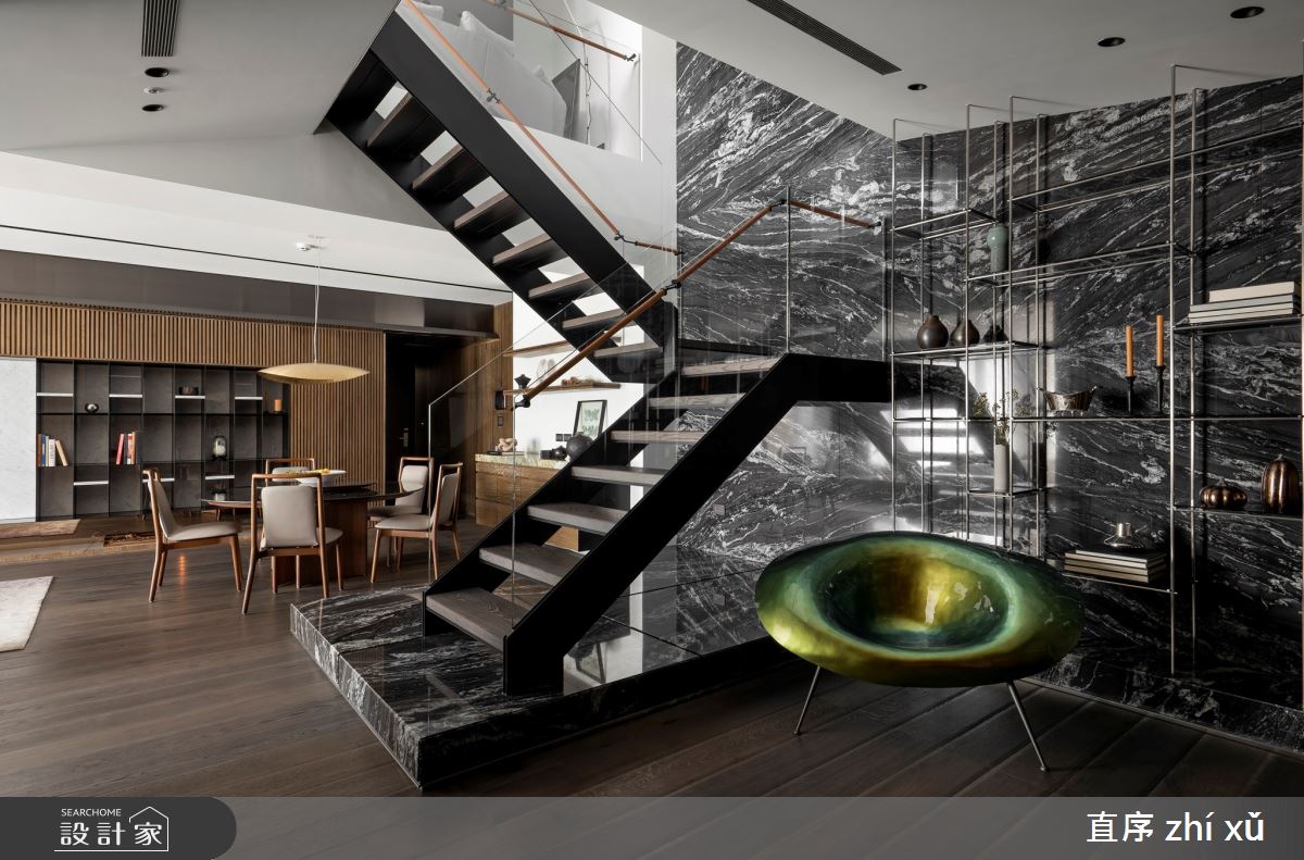 73坪新成屋(5年以下)＿現代風餐廳樓梯案例圖片＿直序室內設計＿直序_11層遞之間之19