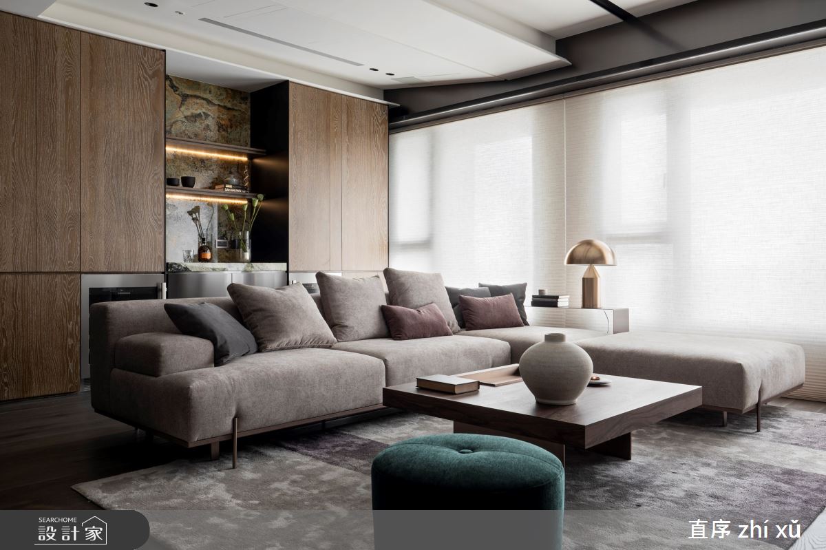 73坪新成屋(5年以下)＿現代風客廳案例圖片＿直序室內設計＿直序_11層遞之間之8