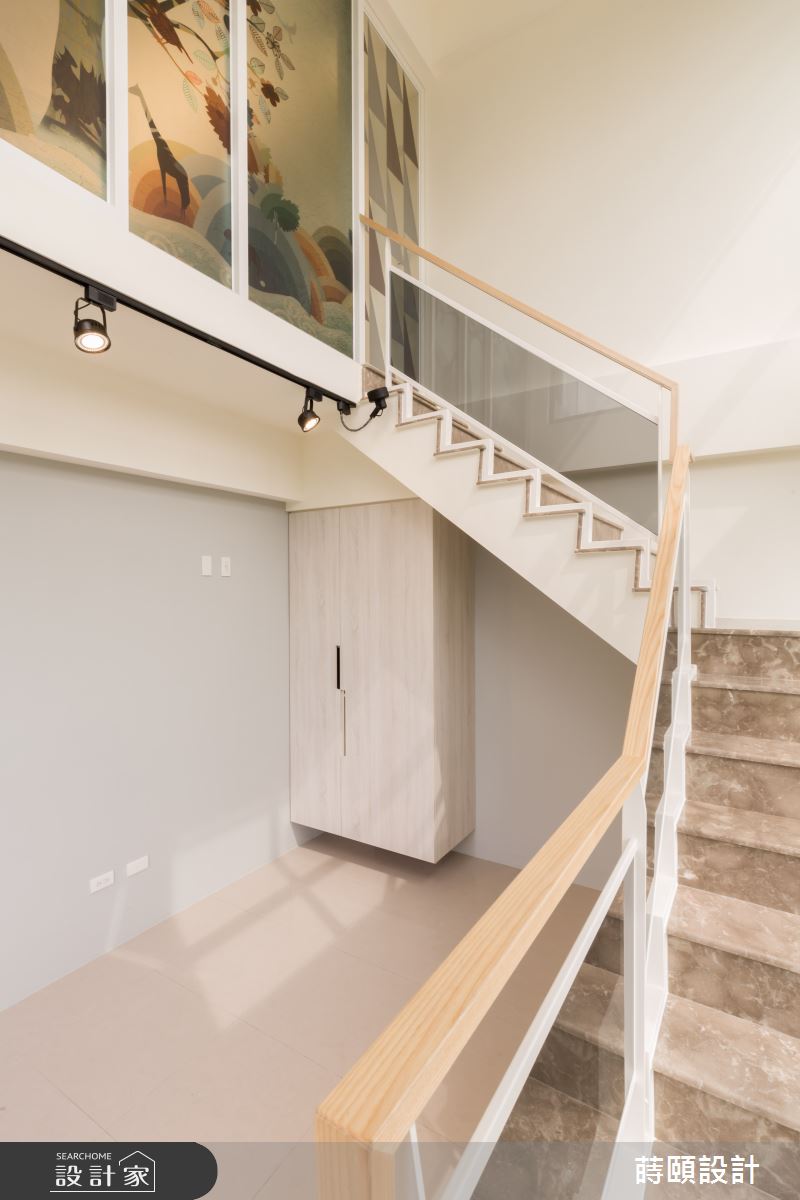 80坪中古屋(5~15年)＿北歐風樓梯案例圖片＿蒔頤設計＿蒔頤_層層之間之16