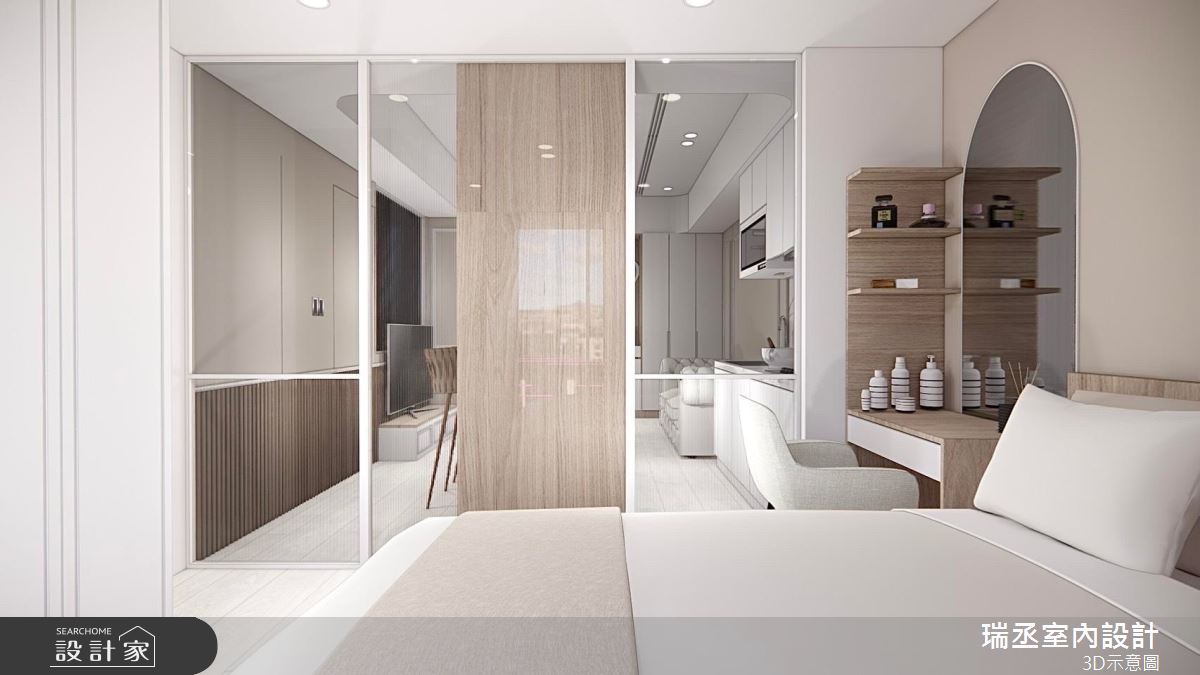 16坪新成屋(5年以下)＿新古典臥室案例圖片＿瑞丞室內設計＿瑞丞_新莊_16坪新古典之5
