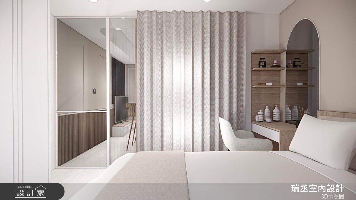 16坪新成屋(5年以下)＿新古典臥室案例圖片＿瑞丞室內設計＿瑞丞_新莊_16坪新古典之6