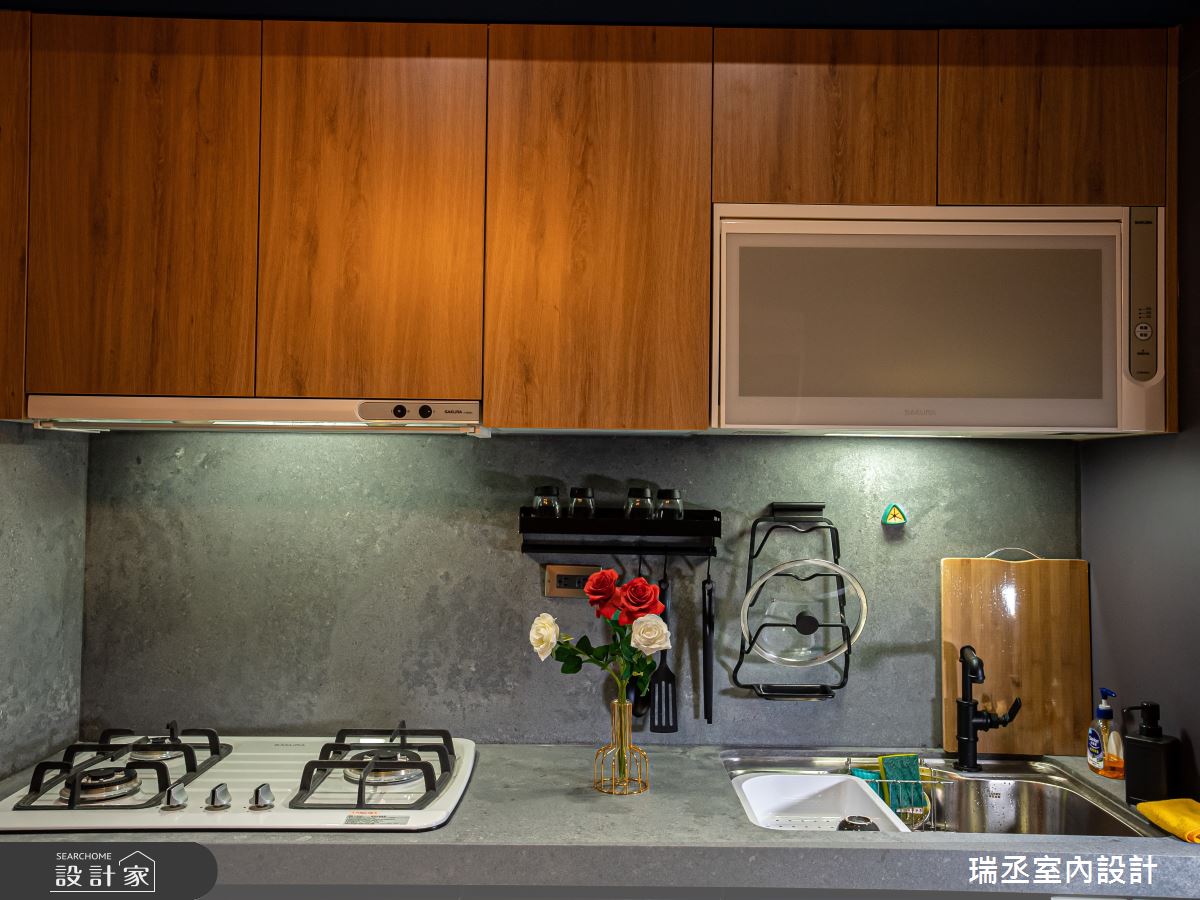 15坪新成屋(5年以下)＿工業風廚房案例圖片＿瑞丞室內設計＿瑞丞_基隆_15坪工業風之8
