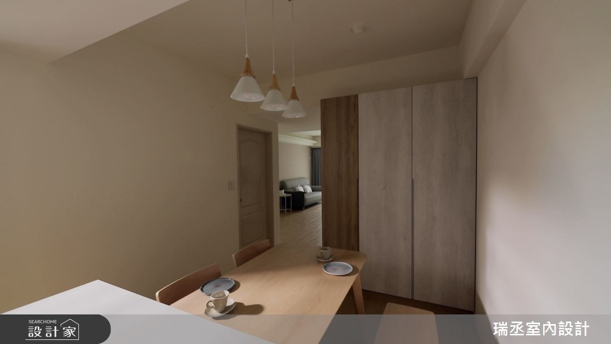 32坪老屋(16~30年)＿日式無印風餐廳中島案例圖片＿瑞丞室內設計＿瑞丞_基隆_32坪日式無印風之6