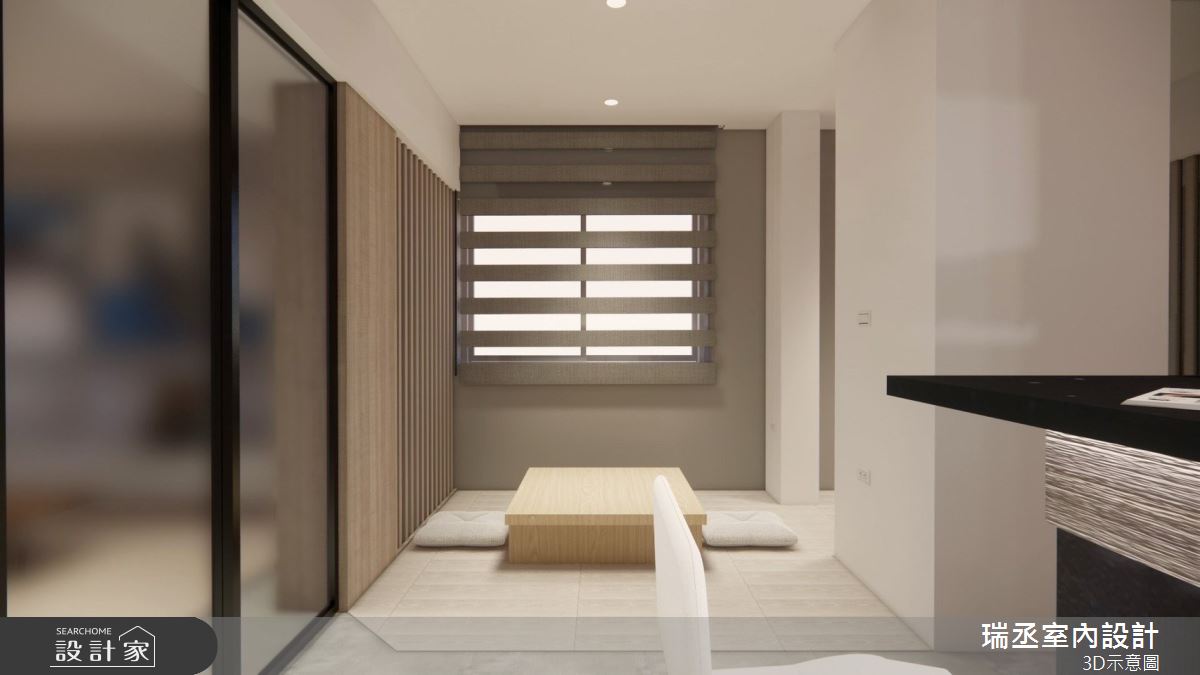 57坪老屋(31~40年)＿現代風和室多功能室案例圖片＿瑞丞室內設計＿瑞丞_57坪簡約時尚現代風之5