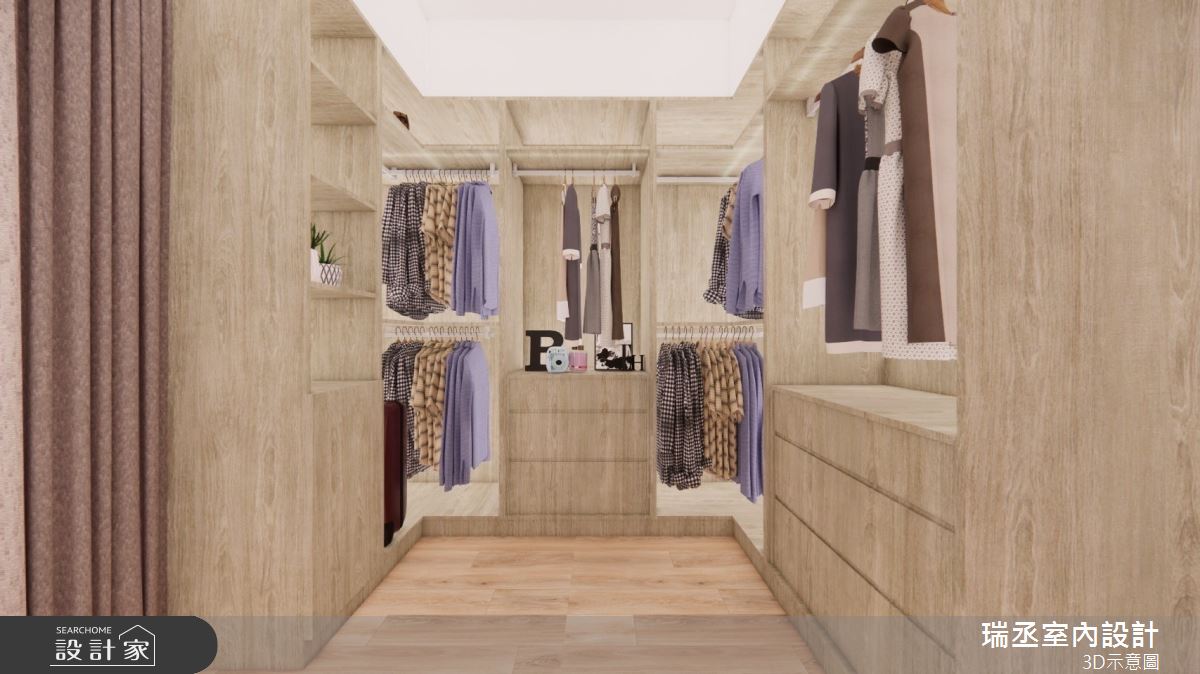 72坪新成屋(5年以下)＿日式無印風更衣間案例圖片＿瑞丞室內設計＿瑞丞_72坪日式無印風之12
