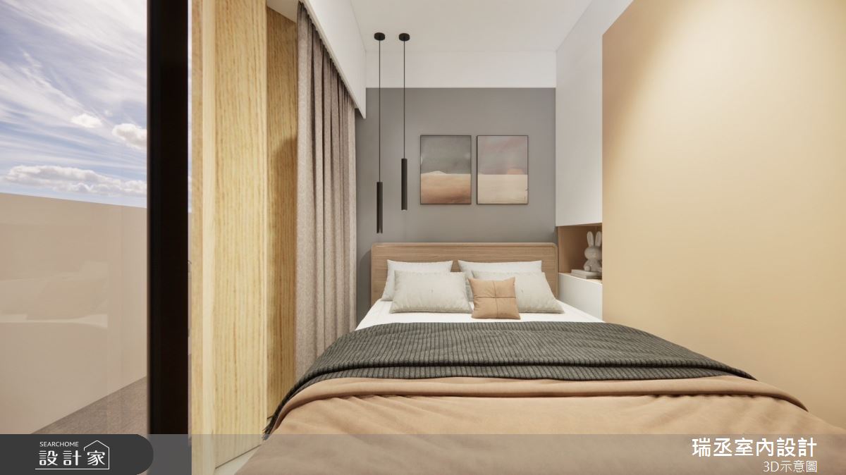 15坪新成屋(5年以下)＿北歐風臥室案例圖片＿瑞丞室內設計＿瑞丞_15坪北歐風之5