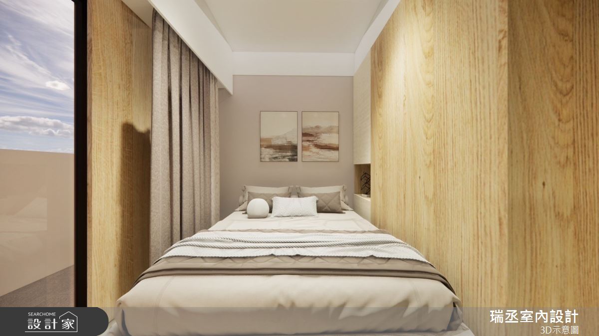 15坪新成屋(5年以下)＿北歐風臥室案例圖片＿瑞丞室內設計＿瑞丞_15坪北歐風單層之5
