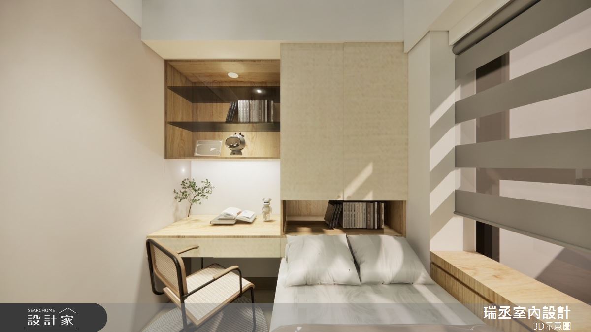 15坪新成屋(5年以下)＿北歐風客房案例圖片＿瑞丞室內設計＿瑞丞_15坪北歐風單層之6